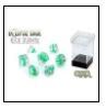 Eclipse Dice: Elf King, Royal Silver and Hawthorne Green 7 Die Set